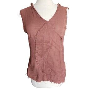 Gary Graham Y2K Fitted Patch Tank Womens 12 Brown Goblincore Fairy Grunge 2003